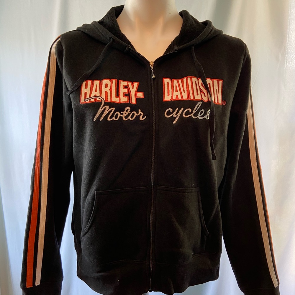 Vintage Harley Davidson zip hoodie